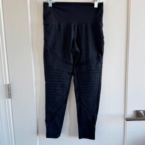 Aerie Ribbed Panel Chill Play Move Legging, mesh panels